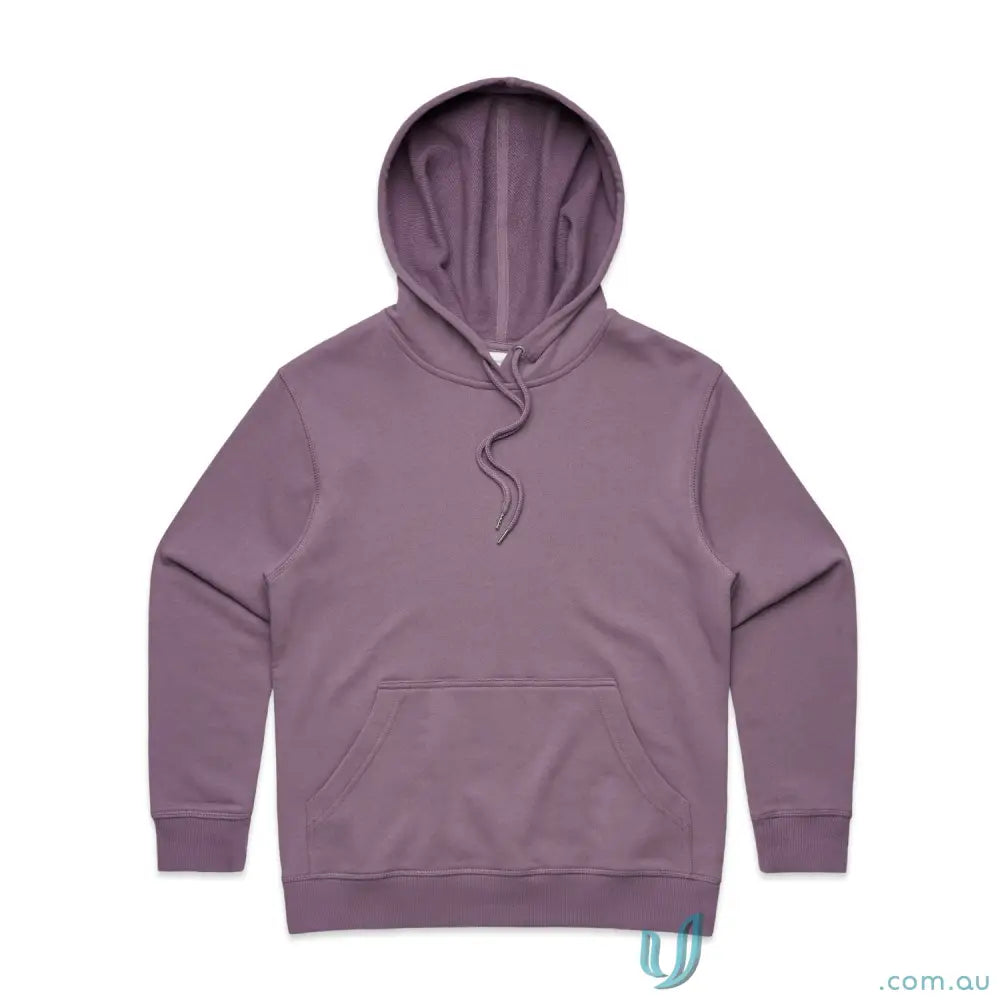 Purple hoodie showing Womens Heavy Hoodie with oversized heavy weight hood for cozy style