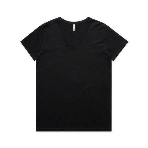 Women’s premium soft v-neck tee in black for everyday comfort