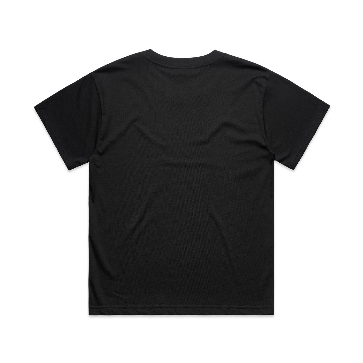 Women’s relaxed fit Martina black combed cotton t-shirt with curved back design