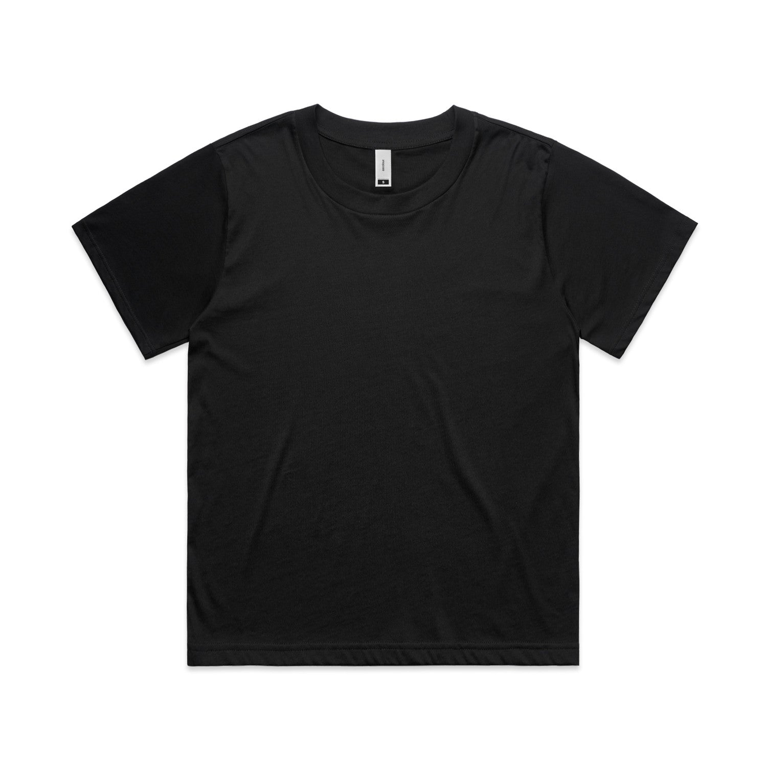 Women’s relaxed fit Martina black combed cotton t-shirt