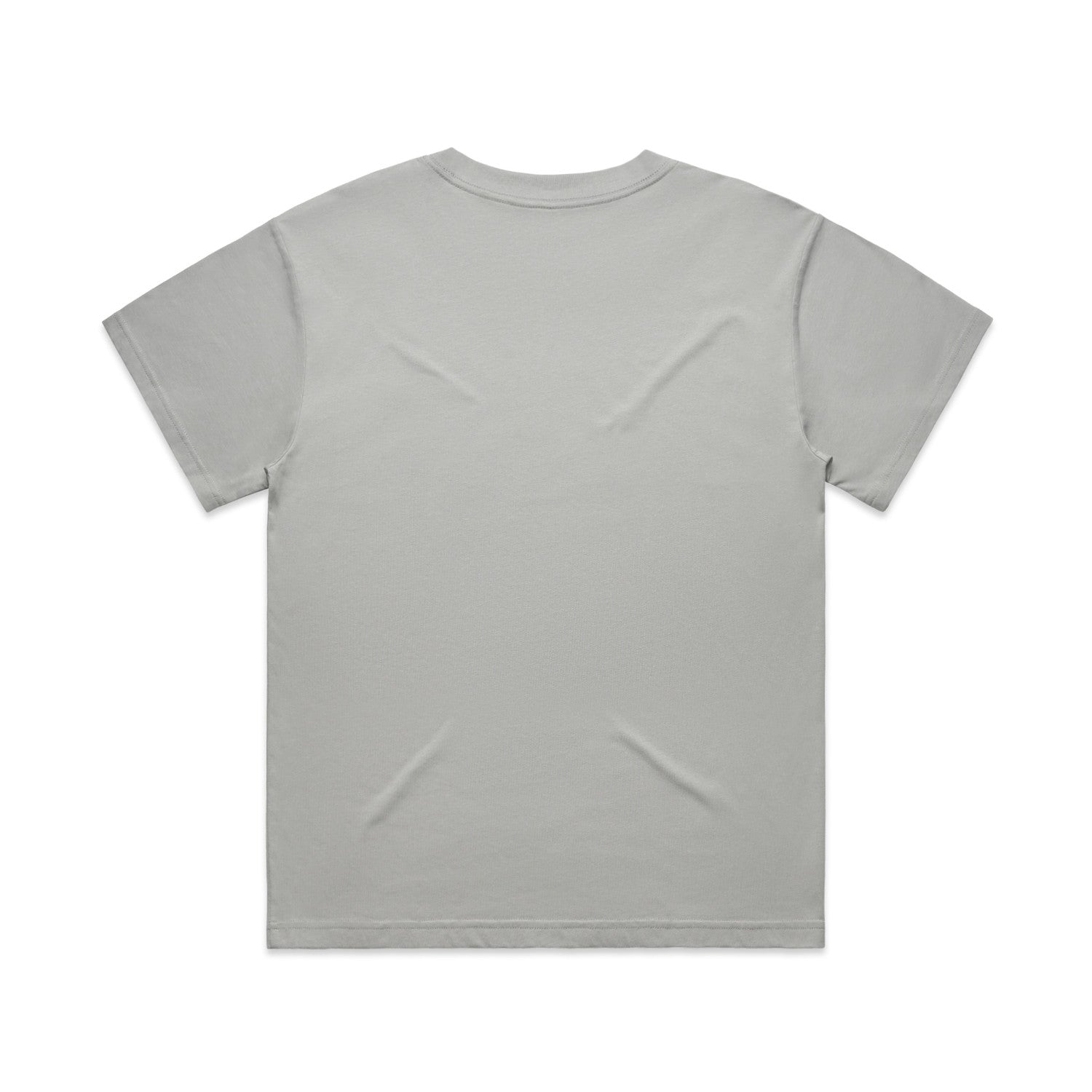 Light gray womens relaxed fit t-shirt with white logo