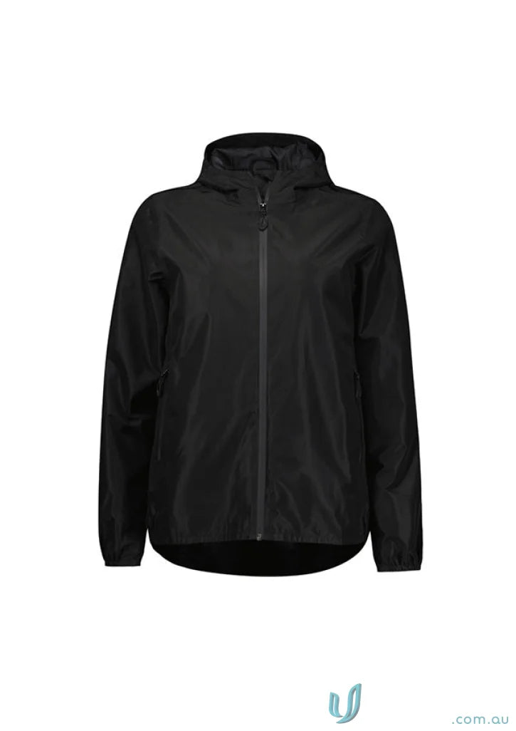 Women’s Tempest Jacket black hooded rain jacket with biz tech™ waterproof tech™ breathability rating