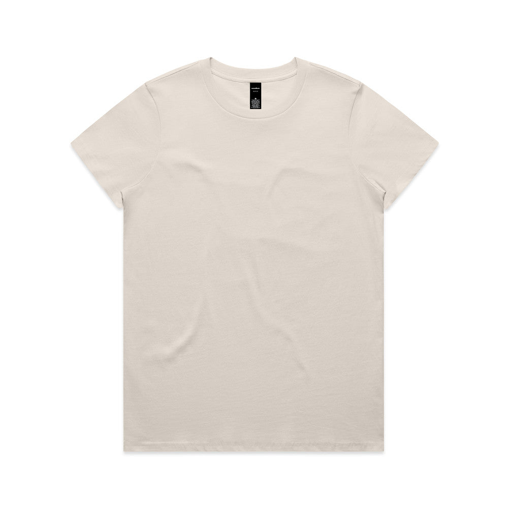 Cream-colored relaxed fit versatile Maple Tee for women