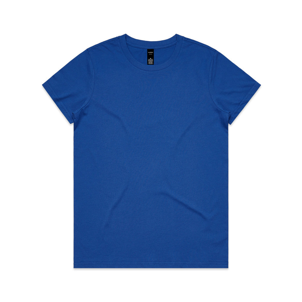 Royal blue versatile Maple Tee crew neck short sleeve t-shirt