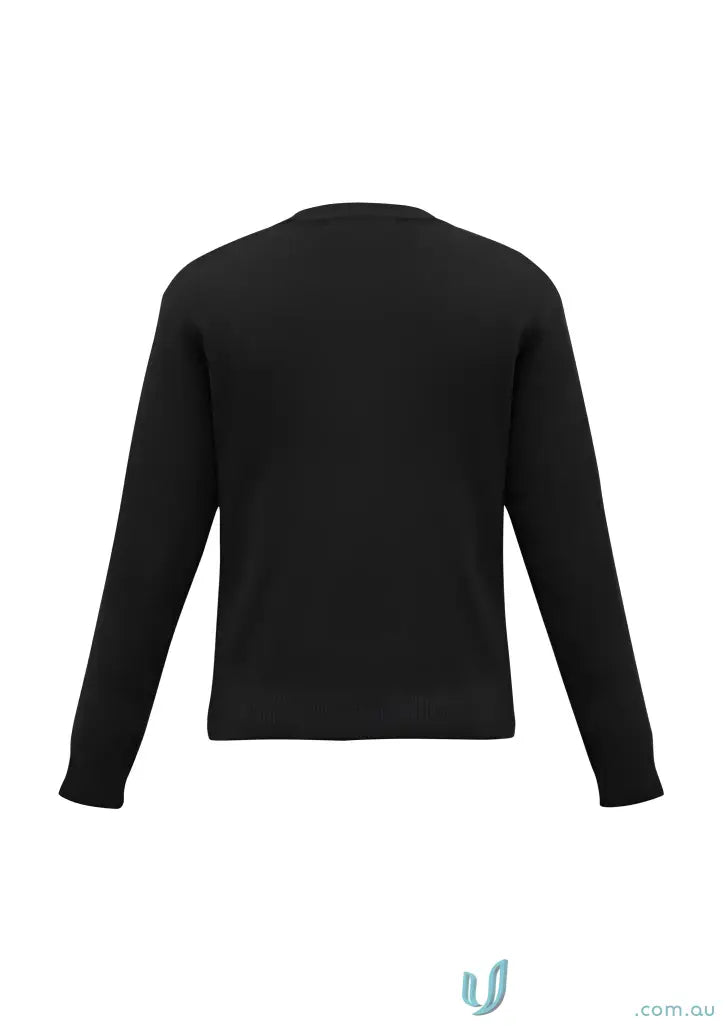 Black long-sleeved woolmix knit pullover from Woolmix Knit Pullover collection
