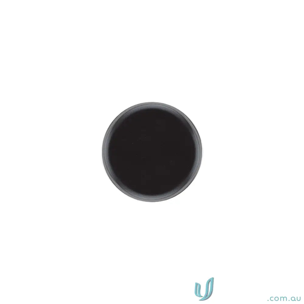 Matt black 750ml insulated food jar with circular black button and foldable spoon