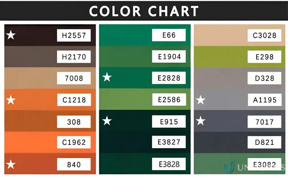 Color chart with various shades for Woven Sports Socks, perfect for custom sports socks