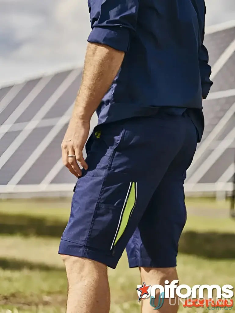 Navy X Airflo Stretch Ripstop Vented Cargo Short for breathable airflow™ comfort