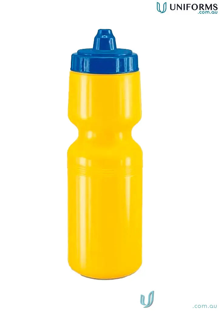 Bright green bottle X-Stream Shot 750ml BPA-Free plastic water bottle in yellow and blue