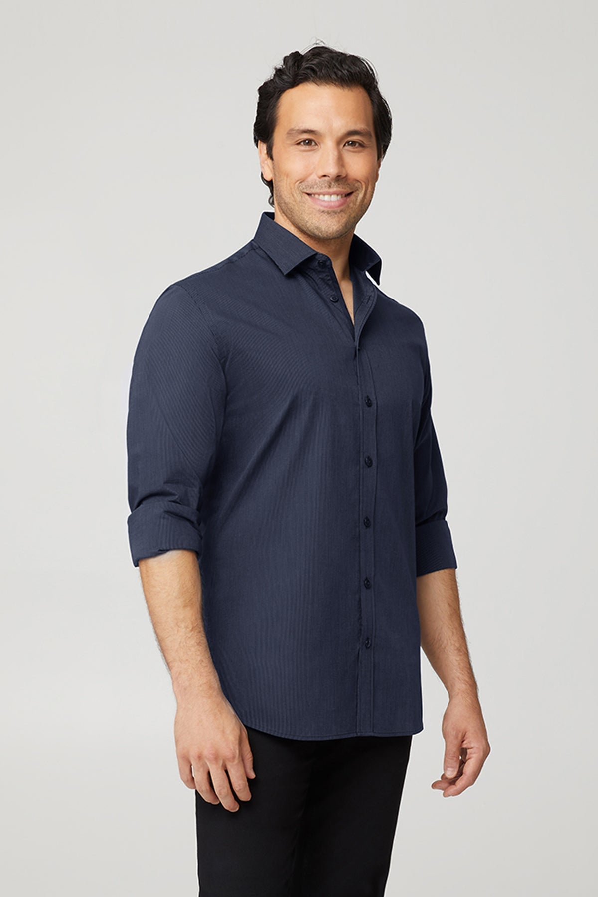 Expresso Mens LS Shirt - Navy / A(S) - Shirt