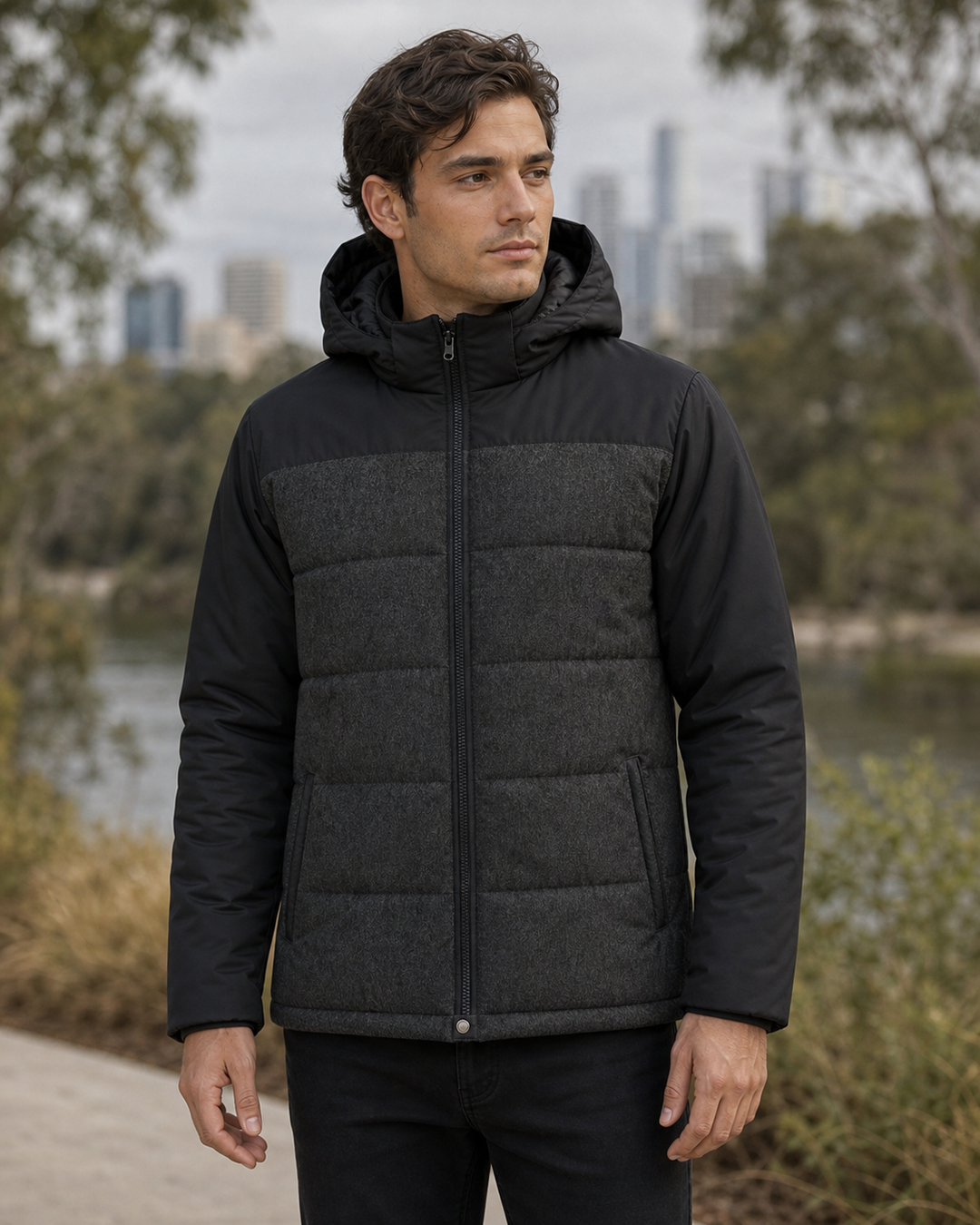 XT Plunge Jacket on Australian male model