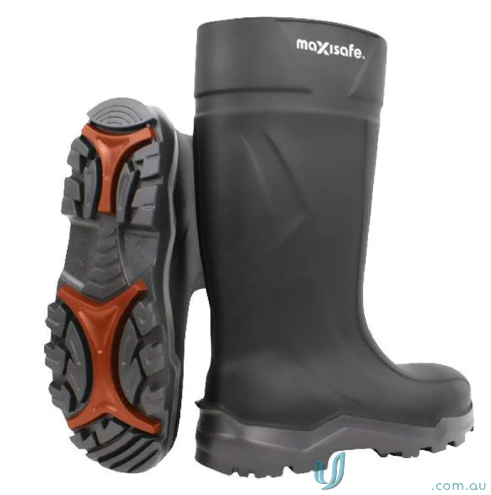 XtremeGrip Black Polyurethane Gumboots perfect for workwear and work uniforms