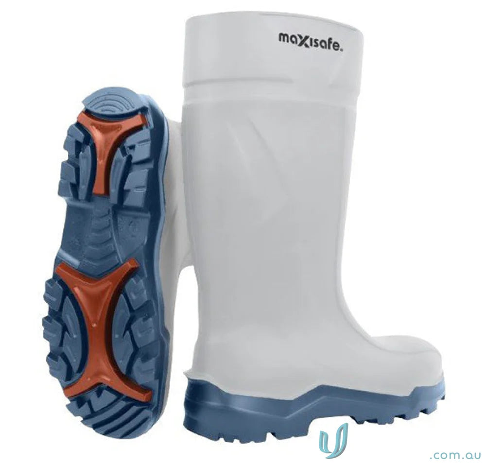 XtremeGrip White Polyurethane Gumboots perfect for workwear and uniforms