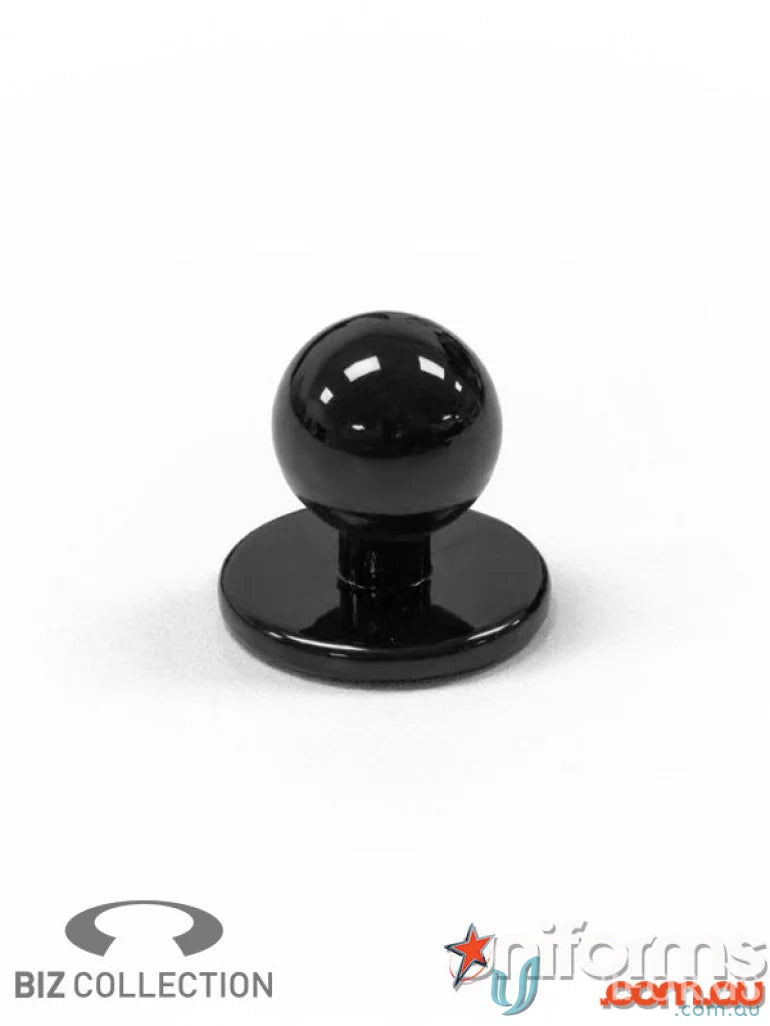 Shiny black stud from Yes Chef! 100 Pack Chef Buttons, perfect for collection chef jacket or jacket button ch235