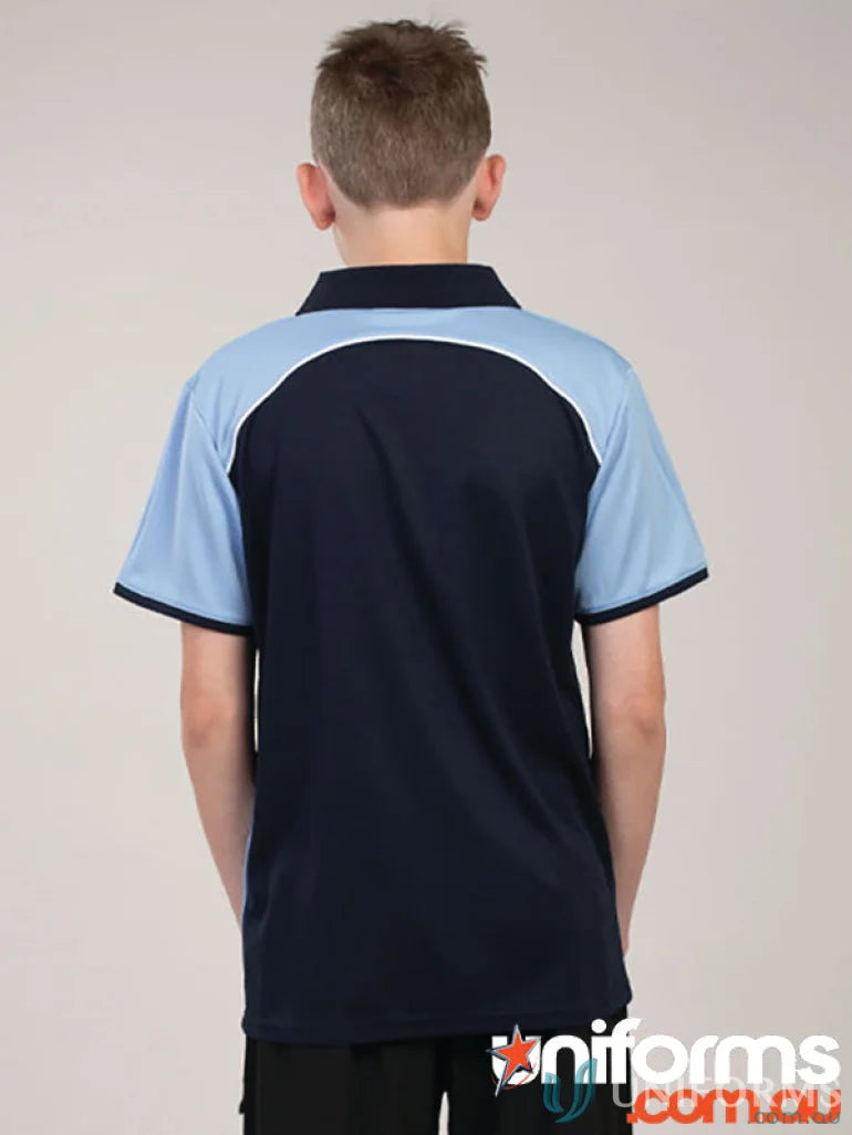 Youth McPherson Polo featuring cooldry moisture-wicking two-toned polo shirt in recycled fibres