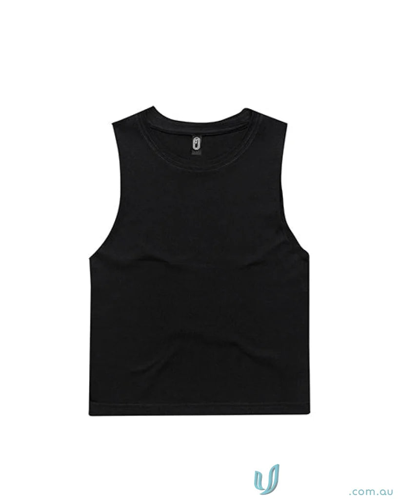 Youth Tank Top with black sleeveless crop top, perfect for casual tanks or uniforms