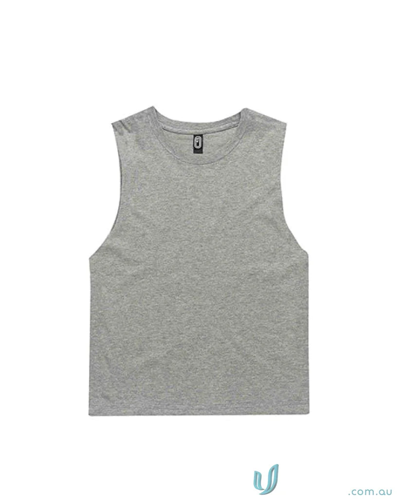Gray sleeveless youth tank top perfect for sports or school uniforms