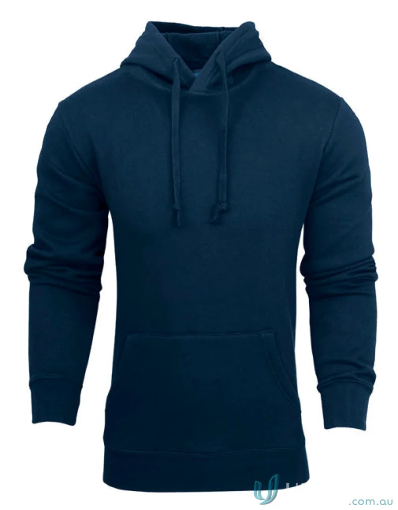 Navy blue Youth Torquay Hoodie with low-pill fabric and tie cord closure