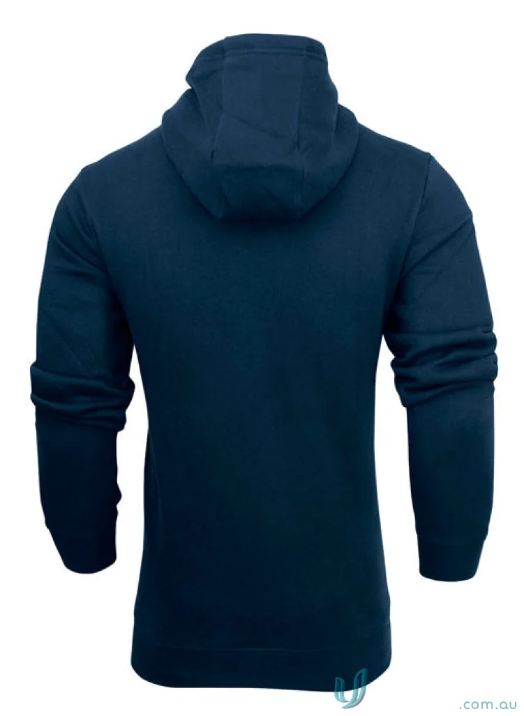 Navy blue Youth Torquay Hoodie with tie cord closure and low-pill fabric for comfort