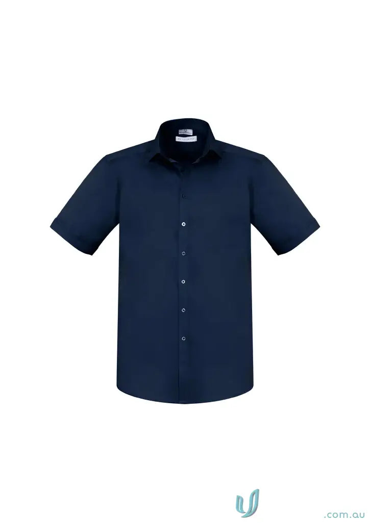 Navy blue YR Mens EMB SS Shirt, perfect Monaco short sleeve shirt offers
