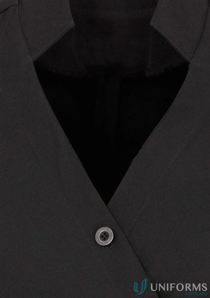 Women’s Zen Mandarain Collar Tunic with stain release fabric and black buttoned collar