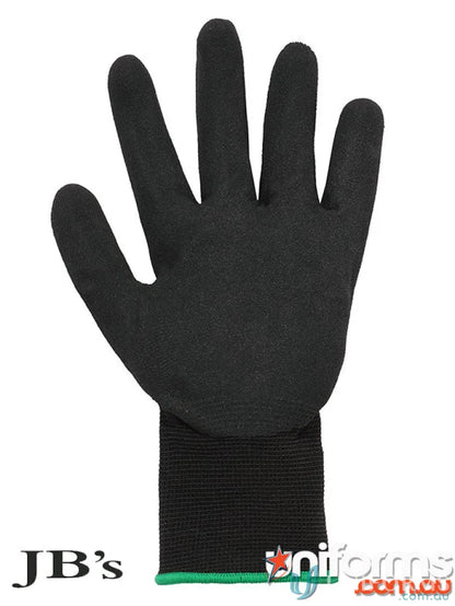 Black work glove perfect for oily jobs, sold in a 12 pack of Nitrile Gloves