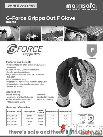 Cut-resistant work glove with impact protection, ideal for uniforms and nitrile tasks