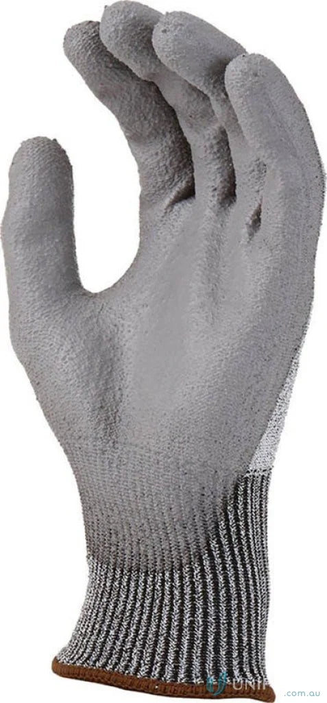 Gray work glove from 12pk G-Force Silver Cut 5 Glove for excellent cut protection