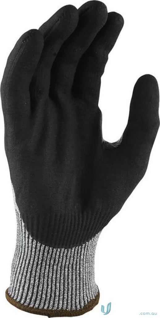 Black work glove with striped wrist from 12pk G-Force Ultra C5 Plus workwear for industries