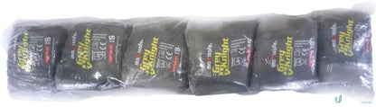 Packaged gray work gloves for small parts handling, uniforms, and workwear tasks
