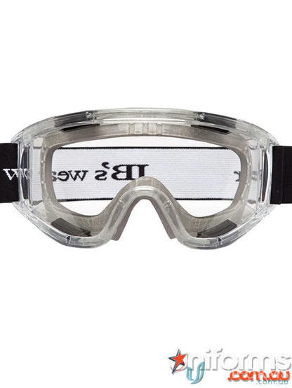 Clear safety goggles with adjustable strap from 12pk Premium Goggle set