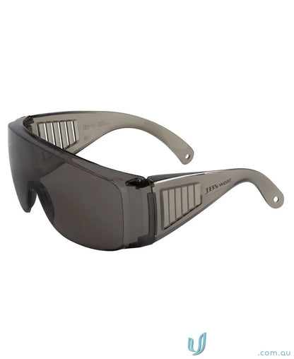 Gray tinted safety glasses from 12pk Visitor Over Spec, perfect for workwear and uniforms