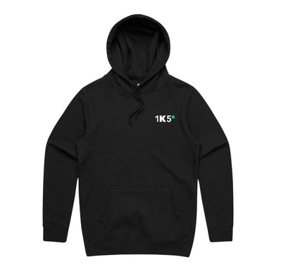 Premium Black Hoodie with Purple or White Logo – Regular Fit, Heavyweight 350 gsm