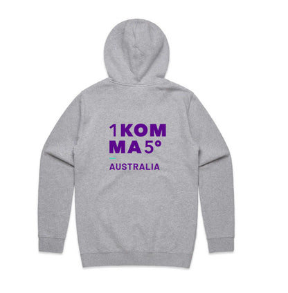 Heavyweight Grey Marle Hoodie – 350gsm Cotton‑Blend with Logo