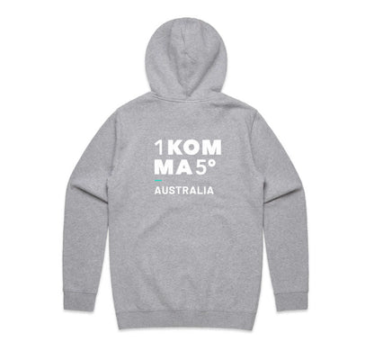Heavyweight Grey Marle Hoodie – 350gsm Cotton‑Blend with Logo