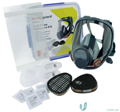 Full face respirator painters kit for workwear and uniforms protection