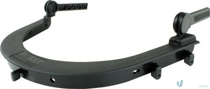 Black plastic visor holder frame for workwear and uniforms in the 1pk Maxisafe Visor Holder