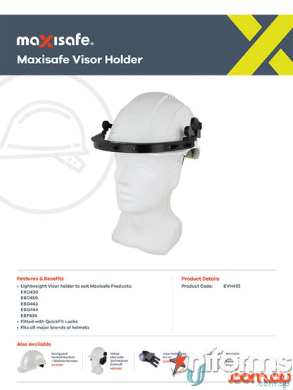 Maxisafe visor holder for uniforms and workwear, keeps your visor secure and handy