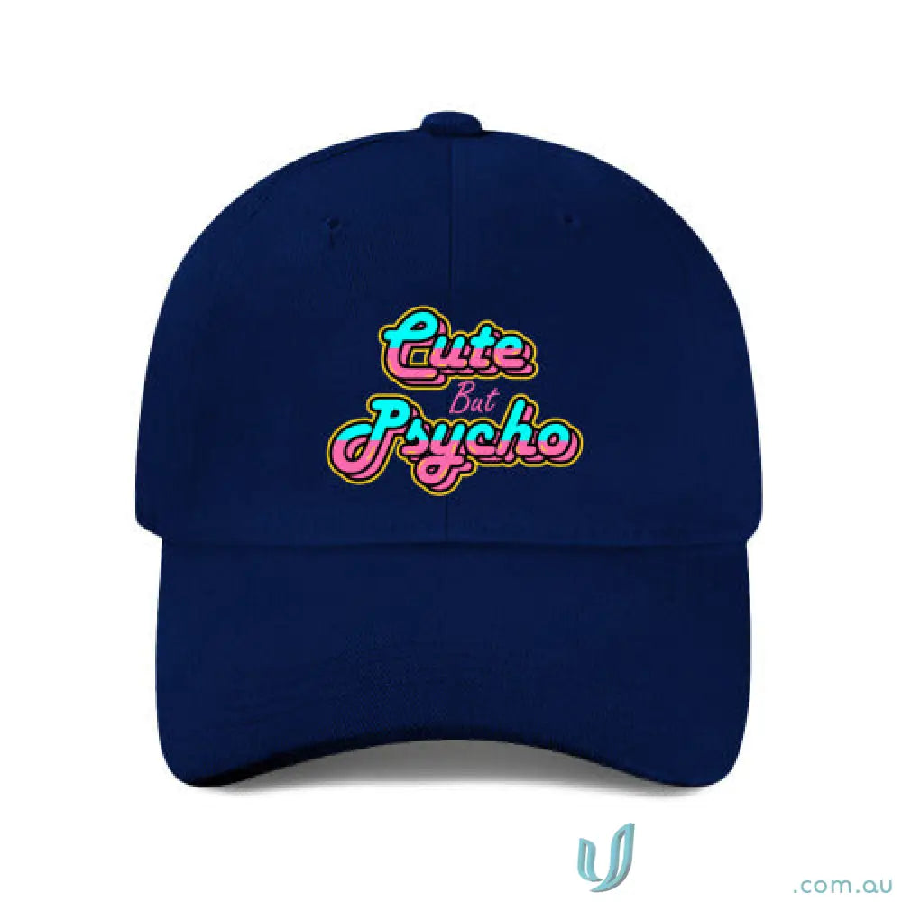 25 Printed Caps Navy Headwear