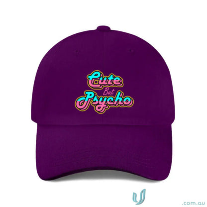 25 Printed Caps Purple Headwear