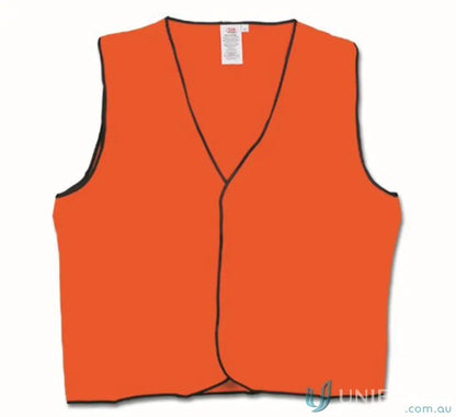 Bright orange safety vest from Maxisafe, perfect for workwear and uniforms