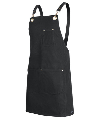 Brass Eyelet Canvas Apron with PU Strap