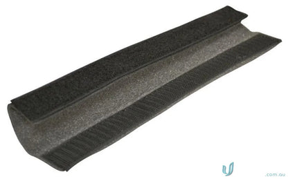 Foam door draft stopper with velcro closure, ideal for uniforms and workwear