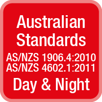 AS/NZS 1906.4:2010 and AS/NZS 4602.1:2011 Day and Night Compliance