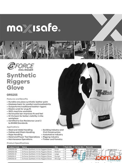 Synthetic riggers glove for handling jobs in industry with durable uniforms