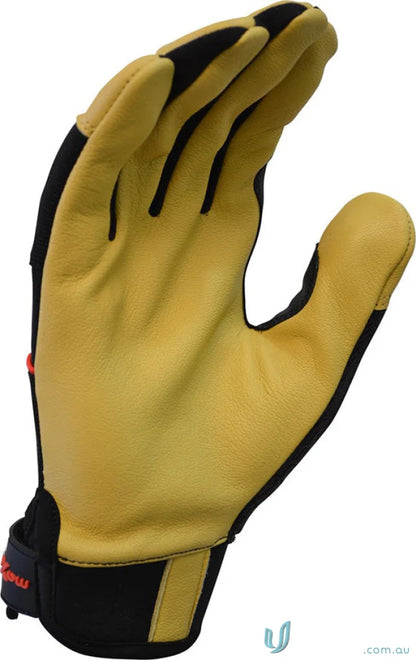 Leather work glove from 6pk G-Force for industry handling and work uniforms