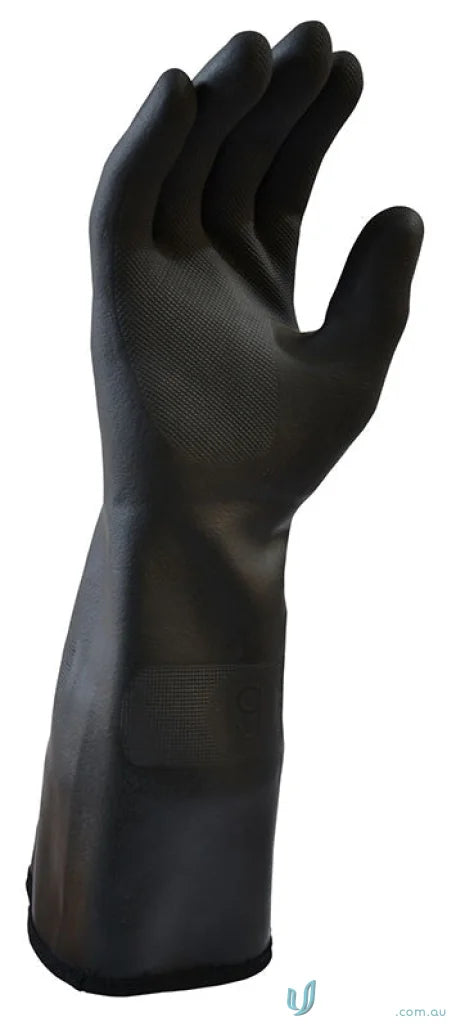 Black rubber glove from 6pk NEOTHERM heat resistant workwear for uniforms and tasks