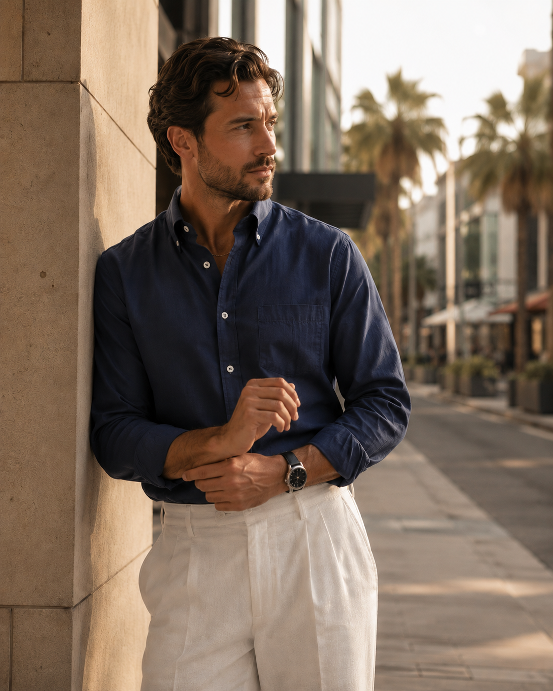 Ashton Cotton Oxford Shirt