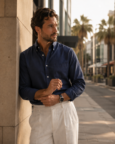 Ashton Cotton Oxford Shirt