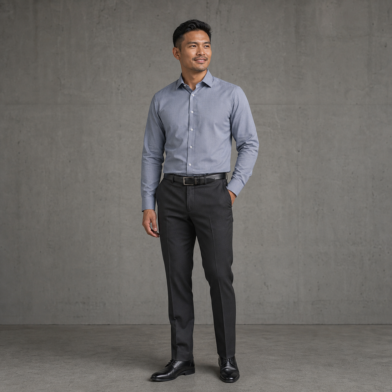 S338ML Beaumaris Men’s Classic Long Sleeve Shirt in White and Navy grid check for corporate teams